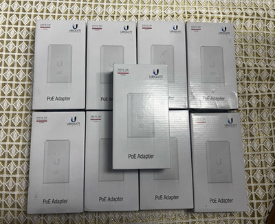 LOT of 9 Ubiquiti Networks 24V 0.3A PoE Adapter Gigabit 1Gbps 2-Port RJ-45