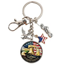 4th of July Keychain USA 250th Anniversary Independence Day America Flag