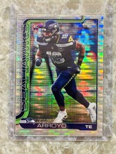 2025 Topps Chrome Football NFL Elijah Arroyo Rookie Pulsar Refractor #396