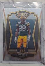 2020 Panini Select - Premier Level AJ Dillon #165 Silver Prizm (RC)