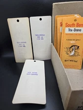 Vintage South Bend Trix-Oreno Fishing Lures NOS w/ Box Set Of 6 Carded Oreno