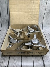 Vintage Progressive Products Chrome 3 Spoke Spinner Knock Offs Matched Pairs