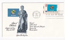 STAMP US SCOTT 1678 "Oklahoma" 13 CENT 1976 FDC - B