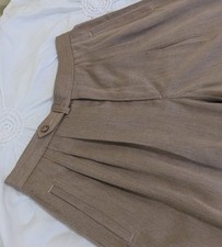 Vintage Liz Sport Pleated 80s Style Tan Pants Size 12