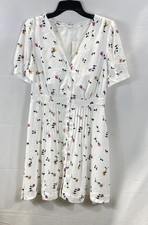 Madewell Georgette Button-Front Mini Dress Sweet Floral NWT Womens Size 4