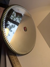 Epergne centrepiece Antique Early C19th Circular  Mirror Metal Back 