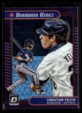 2021 Panini Donruss Optic Baseball Diamond Kings Refractor #24 Christian Yelich