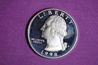 ESTATE FIND 1998 S PROOF SILVER WASHINGTON QUARTER #K58785