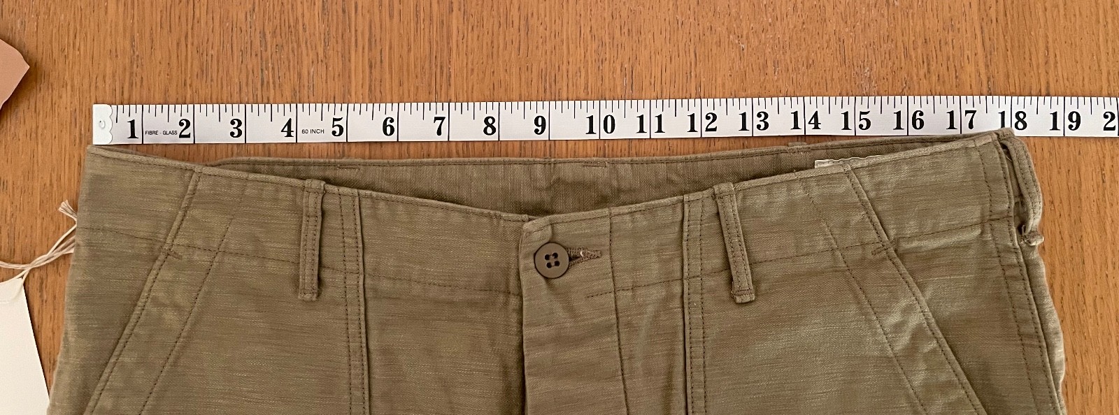 orSlow US Army Fatigue Pants Beige Size 4 Regular Fit Made In Japan image 5