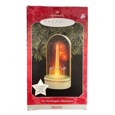Hallmark Keepsake The Washington Monument Ornament Flashing Light & Sound