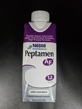 Nestle Peptamen AF Tube Feeding Formula Unflavored 250 mL Carton 24 Ct