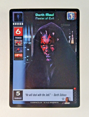 Darth Maul, Master of Evil #F10 Foil - The Jedi Council, Young Jedi CCG card