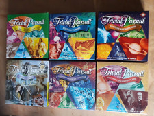 6 jeux Trivial Pursuit thématique, de voyage, editions ATLAS, differents, en EN.