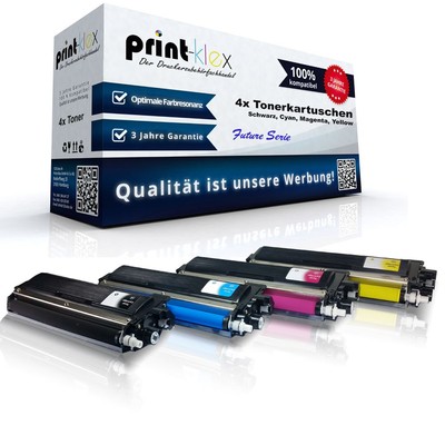 4x Office kompatible Toner für Brother HL 3040 CN Farb Toner