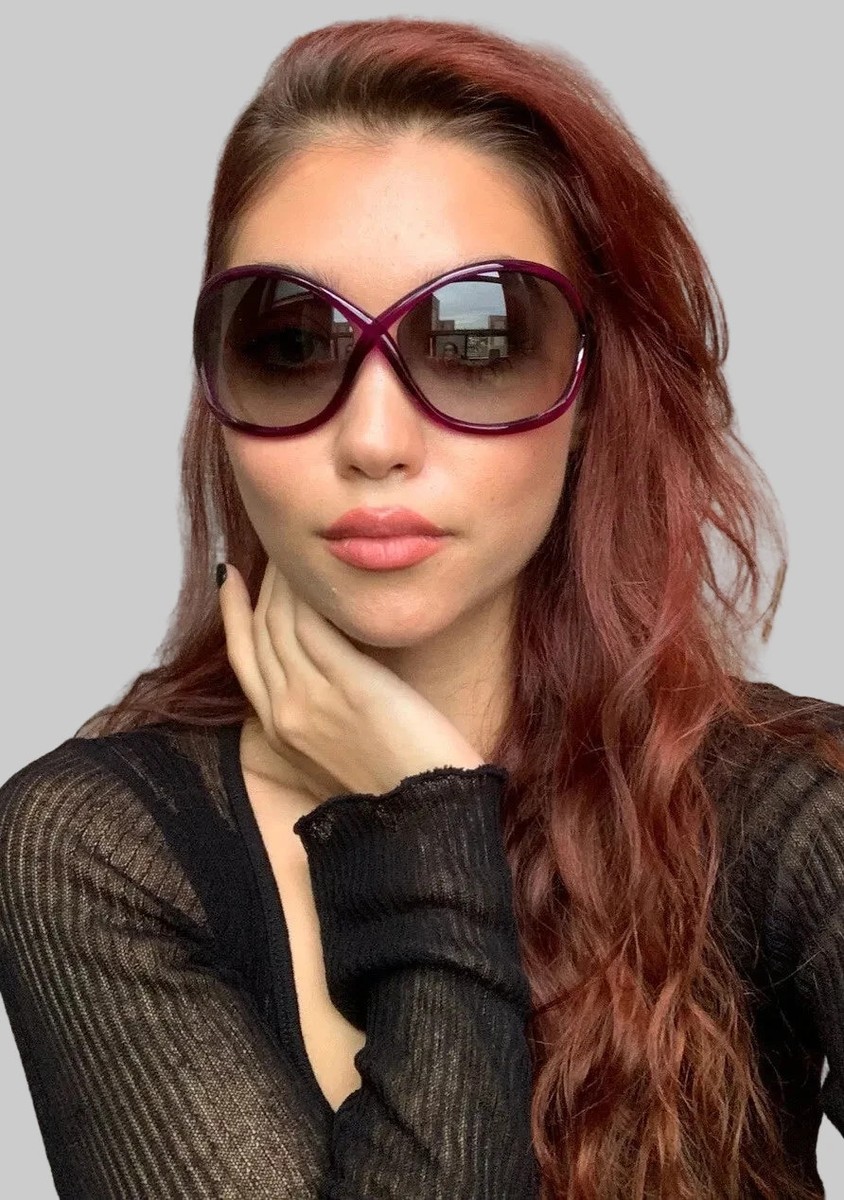 Tom Ford Women's Sunglasses Violet 64mm Oversized | eBay