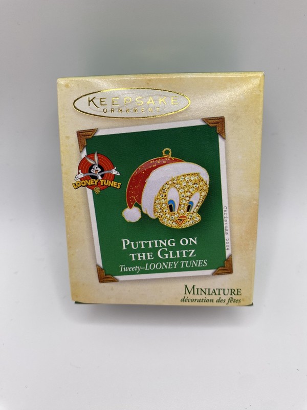 Hallmark Keepsake 2004 ‘Putting on the Glitz' Tweety- Looney Tunes Miniature-NEW
