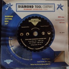 Image of Concrete Cutting Blades 300mm Diamond Cutting 2 BladesDiscs Blade 20mm Bore.