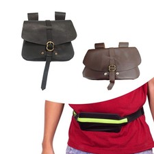PU Leather Belt Pouch Fanny Pack Vintage Style Steampunk Travel Purse Waist Pack
