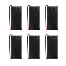 9V Battery Holder, 9 Volt Holder with On/Off Switch, Black