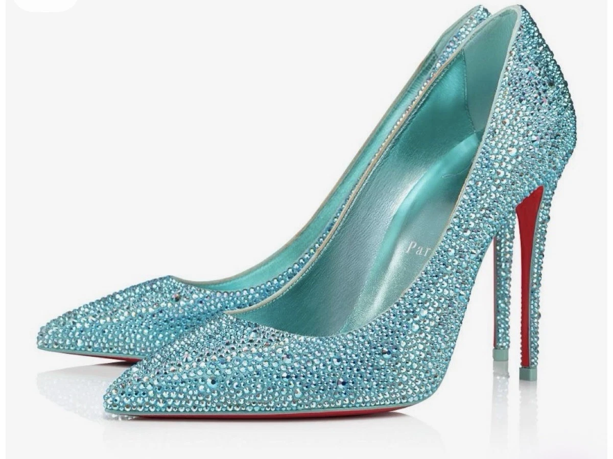 Christian Louboutin ターコイズ スエード ハイヒール Christian Louboutin Swarovski In Women's Heels for sale - eBay