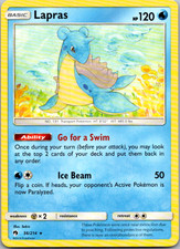Lapras Rare SM - Lost Thunder 56/214 NM on eBay