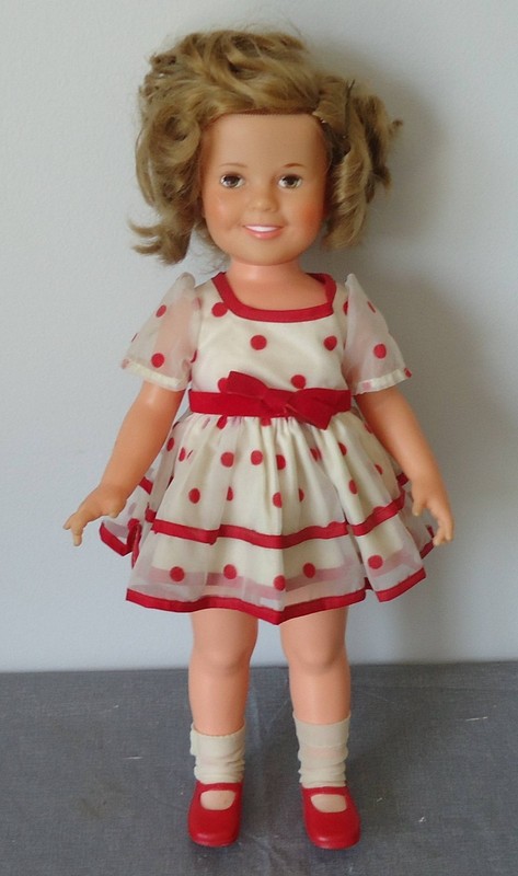Ideal Doll Shirley Temple  1970's All Original 16 Inch Tall Hair A Bit Mussed