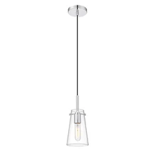 Z-Lite Kira 1 Light 5 inch Chrome Pendant Ceiling Light