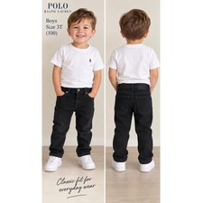 Polo Ralph Lauren Boys Black Jeans Size 3T