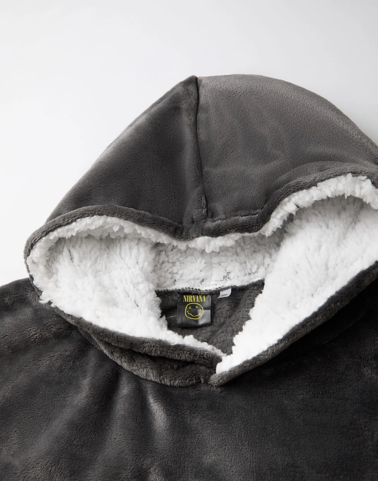 Nirvana Black Logo Blanket Hoodie Men