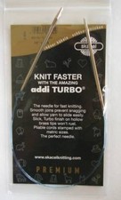 Addi TURBO Circular Knitting Needles 16" Selected Sizes