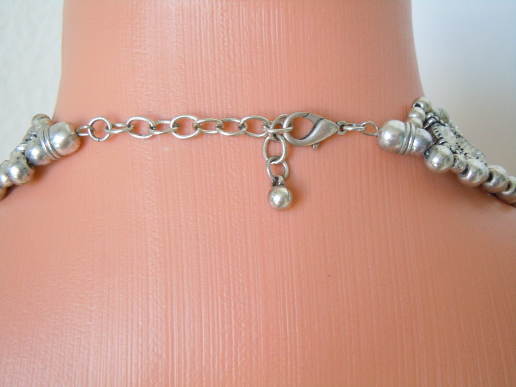 Statement Necklace With Clear Transparent Rhinest… - image 5