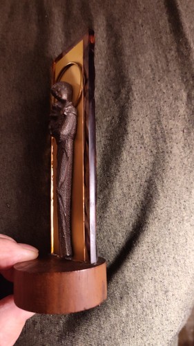 vintage peltro pewter mother mary statue - Picture 3 of 11