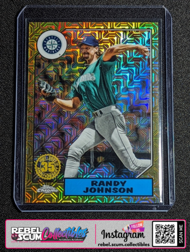 Randy Johnson | Silver Pack Mojo Refractor #T87C-34 | SEA Mariners | 22 Topps S1 - Picture 1 of 2