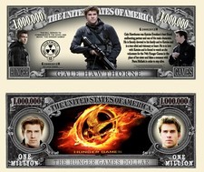 OUR GALE HAWTHORNE HUNGER GAMES NOVELTY NOTE AND BILL (25 Each)