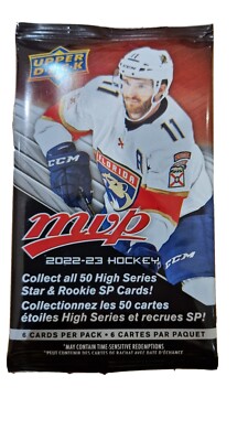Upper Deck MVP NHL 2022-23 Hockey 6 Card Pack Factory Sealed *UK No Importing*