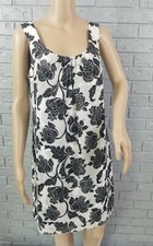 WHBM White House Black Market A Line Floral Party Event Strapless Tea Dress Sz 6