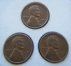 1951 P-D-S LINCOLN WHEAT CENTS SET OF 3 FREE SHIPPING
