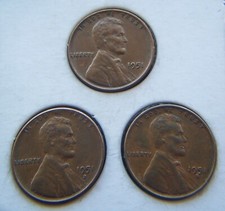 1951 P-d-s Lincoln Wheat Cents Set Of 3 Free Shipping 1951 P-d-s Lincoln Wheat Cents Set Of 3 Free Shipping