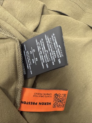 HERON PRESTON Censored Logo T-shirt Size XS GENUINE #T1 - Picture 10 of 10