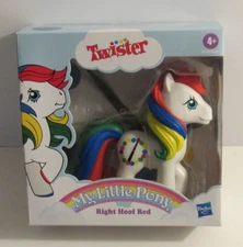 HASBRO MY LITTLE PONY:  TWISTER EDITION RIGHT HOOF RED MLP 80s Retro Mashup NISP