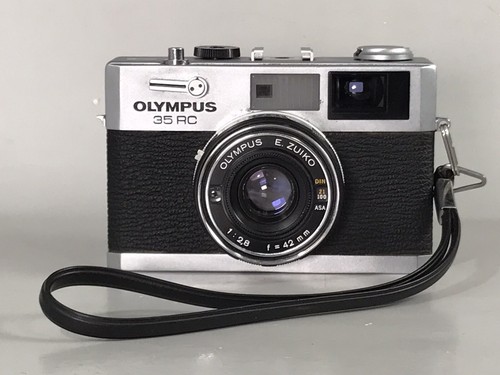 Olympus 35 RC 35mm Rangefinder Film Camera E. Zuiko 42mm f/2.8 Lens - Read