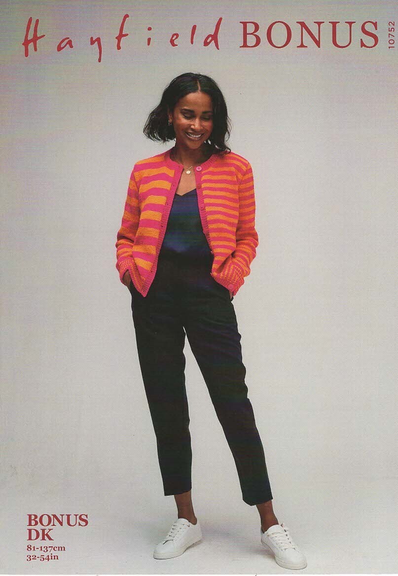 Hayfield Bonus DK Knitting Pattern - 10752 Cardigan