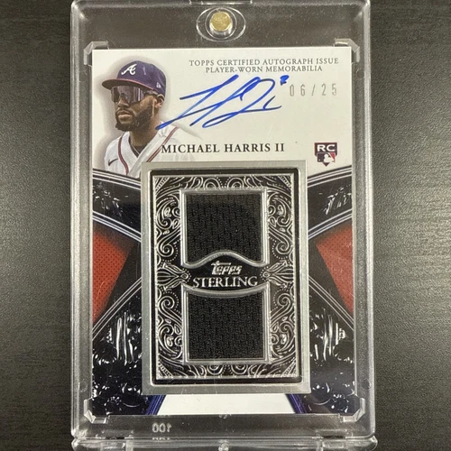 2023 Topps Sterling Michael Harris II Dual Patch Rookie Auto SSP /25 Braves RPA