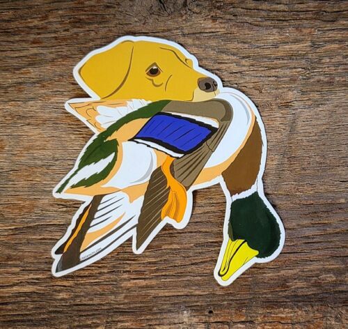 YELLOW LABRADOR RETRIEVER stickers decals bird dog labs waterfowl upland ducks - Picture 1 of 15