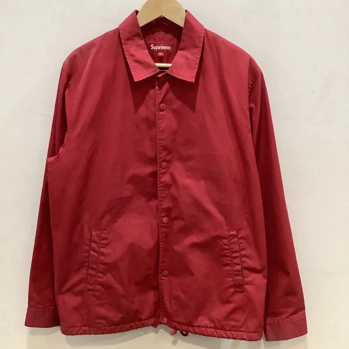 Fall/Winter 2010 Supreme Leopard Lined Coaches Jacket Size M Red
