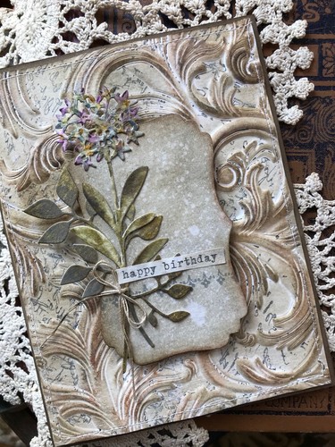 Sizzix Elegant 3D Embossing folder #664172 Retail $9.99 designer Tim Holtz - Picture 6 of 8