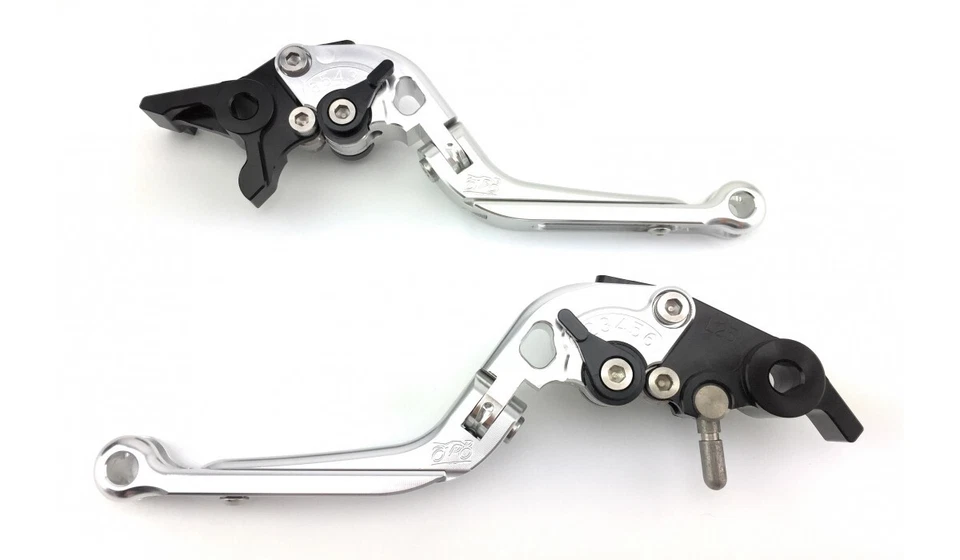 Paire Leviers Repliables Aluminium YAMAHA MT01 MT0S MT-01 MT-0S 2005-2012 - Imagen 2 de 4