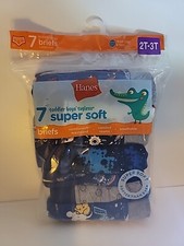 Hanes Boys' Tagless Super Soft Briefs - Print and Solid Assorted - 2T-3T