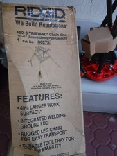 Ridgid 460-6 TRISTAND 6" Capacity Portable Chain Vise 36273 {LOCAL PICKUP ONLY}