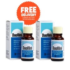 2X DUOFILM 15ml Remove Plantar Wart Corn and Callus Salicylic Acid Latest Batch